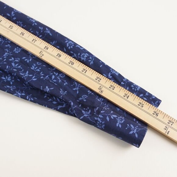 Untuckit Floral Print Blue Slim Fit Tinazzi Long Sleeuve Button Shirt Mens Sz L - Picture 6 of 8